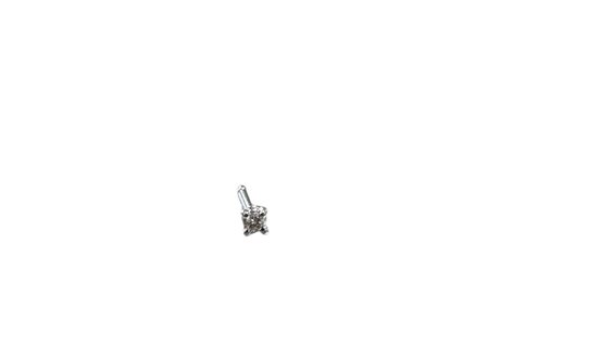 Mono orecchino Recarlo in Oro bianco Diamante 0.02 Ct R258/02 - R258/02